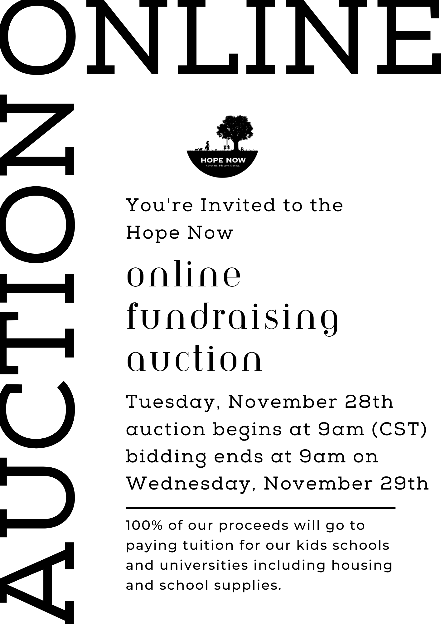 Hope Now Online Auction 2023